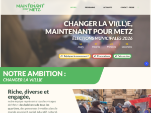 Qwake - Réalisation de site web de campagne Maintenant pour Metz